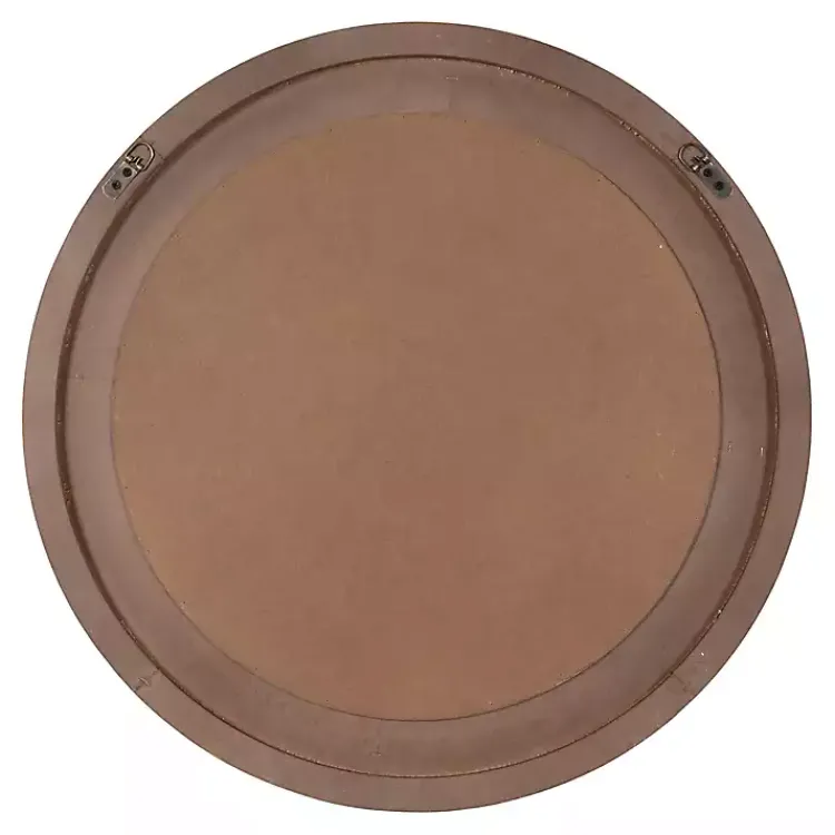 Kirklands Home Round Natural Rattan Wall Mirror New