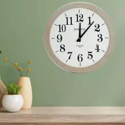 Kirklands Home Round Natural Reed Frame Wall Clock Sale
