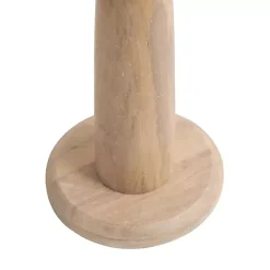 Kirklands Home Round Natural Wood Jess Accent Table Tan Outlet