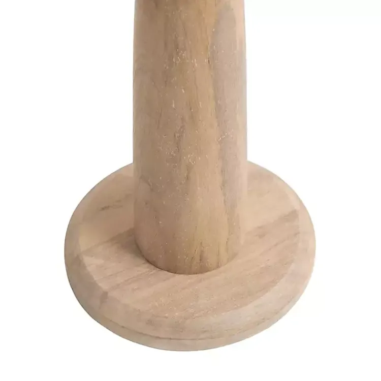 Kirklands Home Round Natural Wood Jess Accent Table Tan Outlet