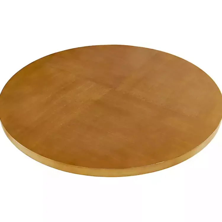 Kirklands Home Round Pecan Wood Kenny Dining Table Brown Sale