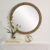 Kirklands Home Round Rattan Wall Mirror Outlet
