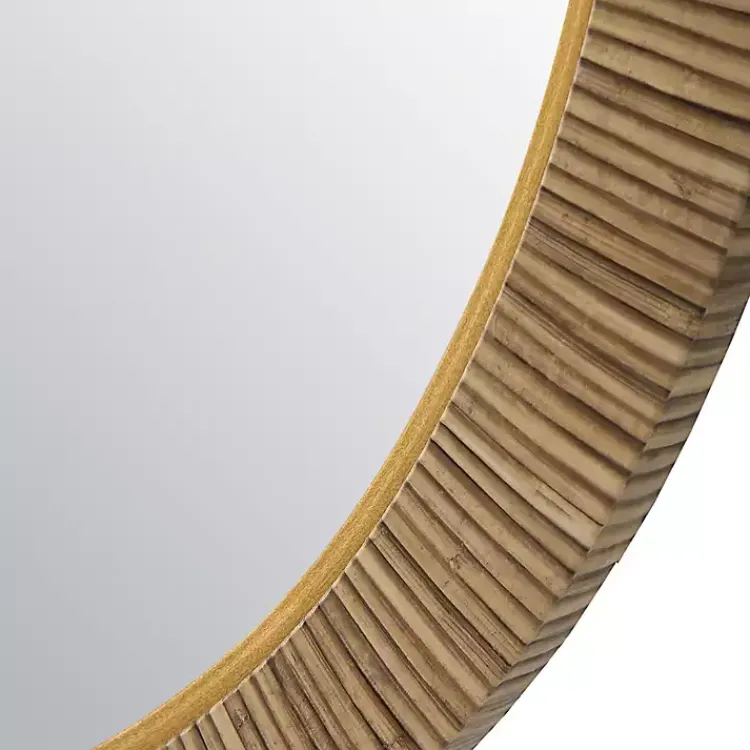 Kirklands Home Round Rattan Wall Mirror Outlet