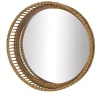 Kirklands Home Round Seagrass and Bamboo Wall Mirror Online