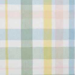 Kirklands Home Round Sweet Spring Plaid Tablecloth, 70 in. Multi Discount