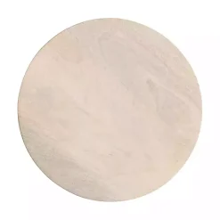 Kirklands Home Round washed Wood Dani Accent Table White Clearance