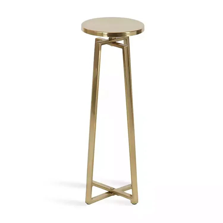 Kirklands Home Round Zia Metal Accent Table Gold Discount
