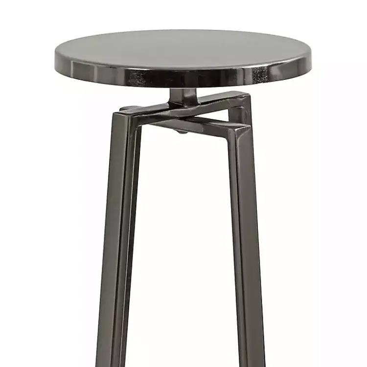 Kirklands Home Round Zia Pewter Metal Accent Table Gray Online