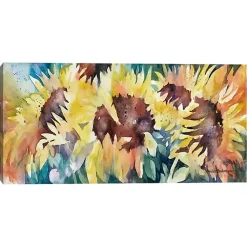 Kirklands Home Row of Sun Light Canvas Art Print Multi