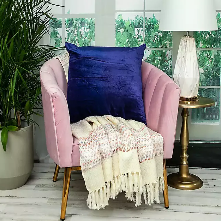 Pillows>Kirklands Home Royal Velvet Pillow Blue