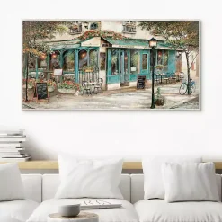 Kirklands Home Rue Du Jardin Corner Bistro Framed Wall Art Discount