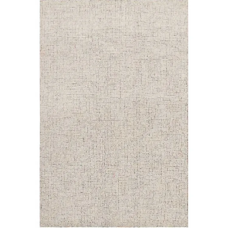 Kirklands Home Rust & Beige Geometric Wool Area Rug Tan Discount
