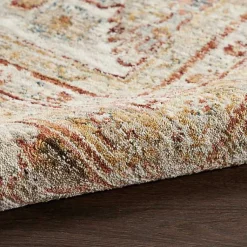 Kirklands Home Rust Distressed Multi Medallion Runner, 2x10
