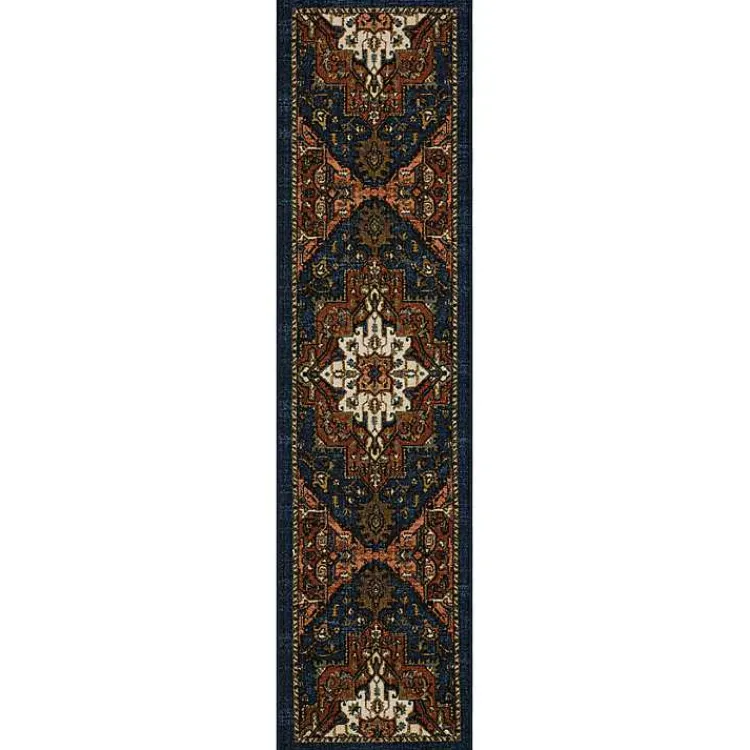 Kirklands Home Rust Ornamental Runner, 2x8 Outlet