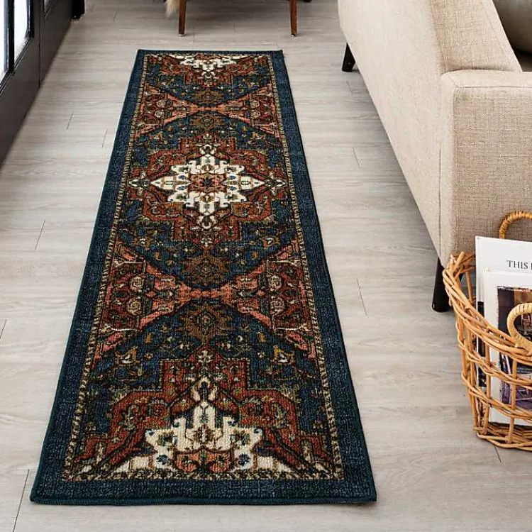 Kirklands Home Rust Ornamental Runner, 2x8 Outlet