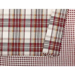 Kirklands Home Rust Plaid Camden Full/Queen 3-pc. Quilt Set Clearance