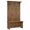 Kirklands Home Rustic Acacia Wood Hall Tree Sale