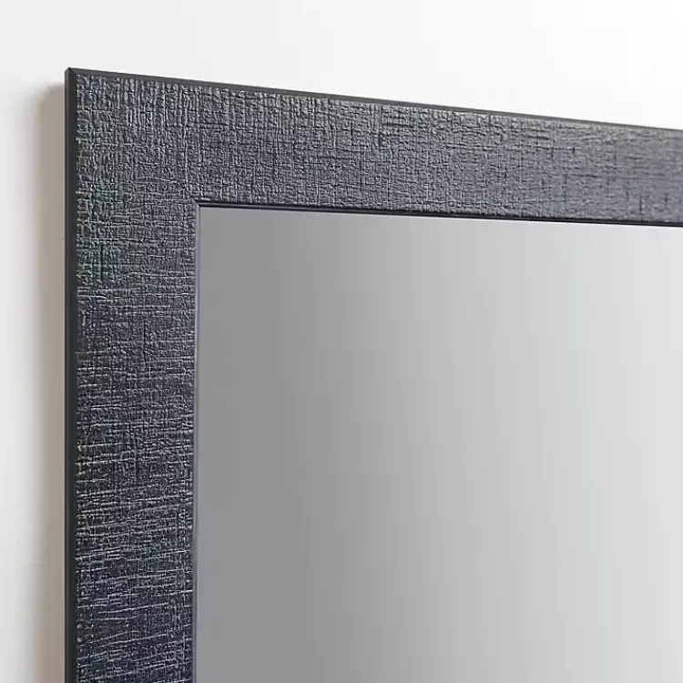 Kirklands Home Rustic Black Ryan Profile Mirror Hot