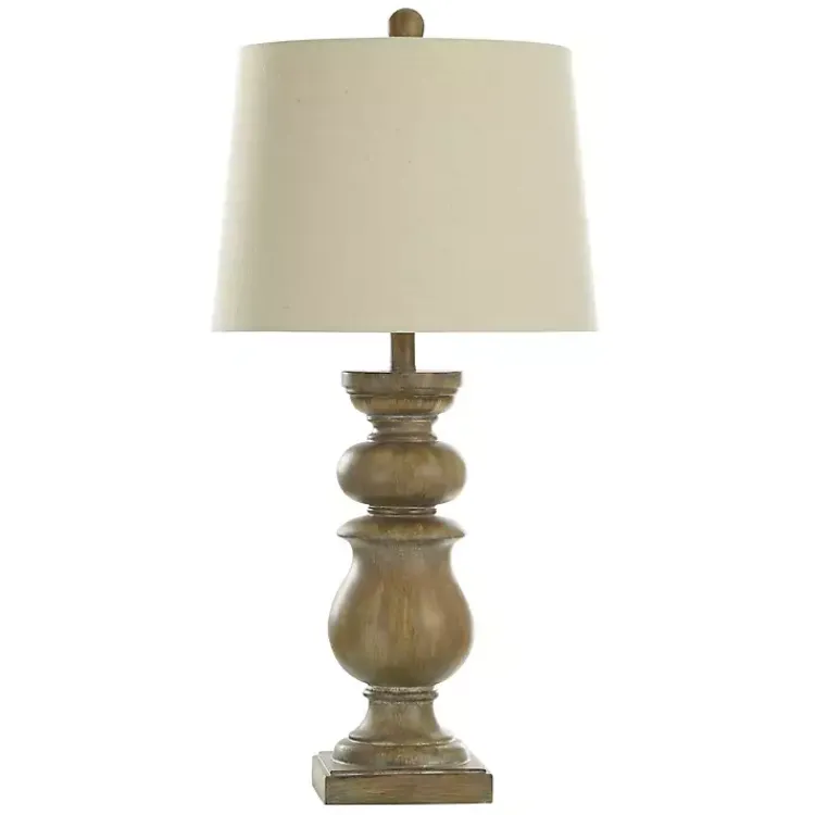 Kirklands Home Rustic Brown Darcy Table Lamp White Discount