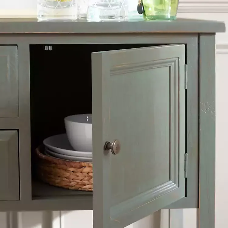 Kirklands Home Rustic 4-Drawer Charlotte Sideboard Gray Best