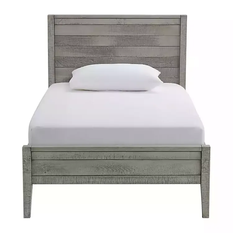 Kirklands Home Rustic Gray Pine Panel Twin Bed Frame Hot