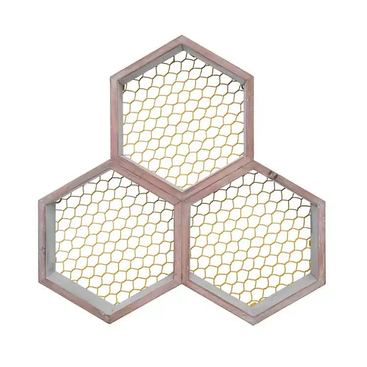 Kirklands Home Rustic Honeycomb Wall Shelf Sale