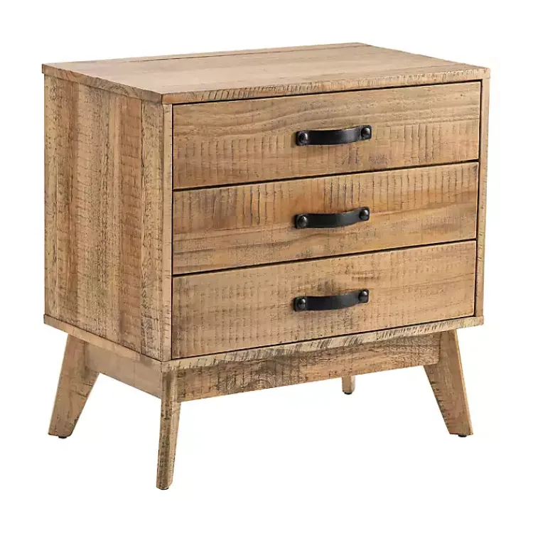 Kirklands Home Rustic Medium 3-Drawer Side Table Brown Online