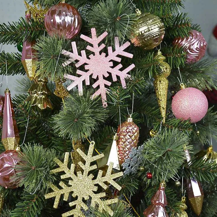 Christmas Ornaments>Kirklands Home Rustic Pink & Gold 40-pc. Christmas Ornament Set