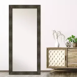 Kirklands Home Rustic Rail Charred Framed Mirror Best