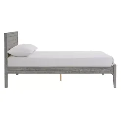 Kirklands Home Rustic Smoke Wood Panel Full Bed Frame Gray Sale