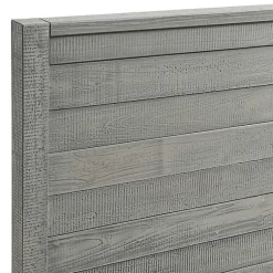 Kirklands Home Rustic Smoke Wood Panel Full Bed Frame Gray Sale