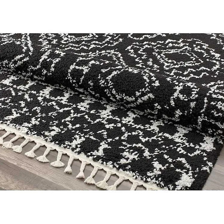 Kirklands Home Sable and White Moon Area Rug, 5x7 Black Online