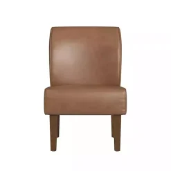 Kirklands Home Saddle Faux Leather Accent Chair Brown Outlet