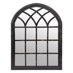 Kirklands Home Sadie Arch Wall Mirror Black Clearance