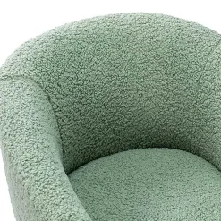 Kirklands Home Sage Contemporary Barrel Accent Chair Green Outlet