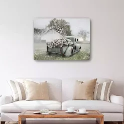 Kirklands Home Sage Flower Truck Canvas Art Print, 40x30 in. Outlet