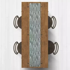 Kirklands Home Sage Forest Winter Twill Table Runner, 90 in. New