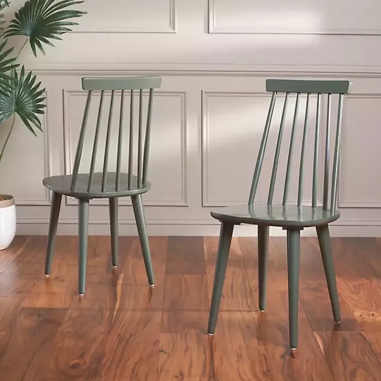 Kirklands Home Sage Burris Dining Chairs, Set of 2 Green Hot