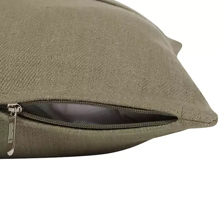 Pillows>Kirklands Home Sage Buttoned Throw Pillow Green