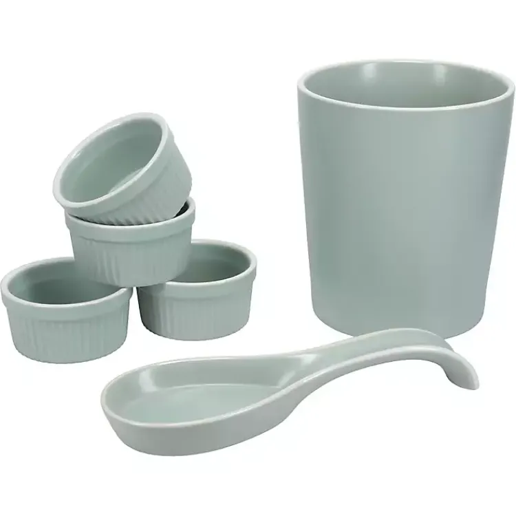 Kirklands Home Sage Katy 6-pc. Kitchen Accessories Set Green Hot