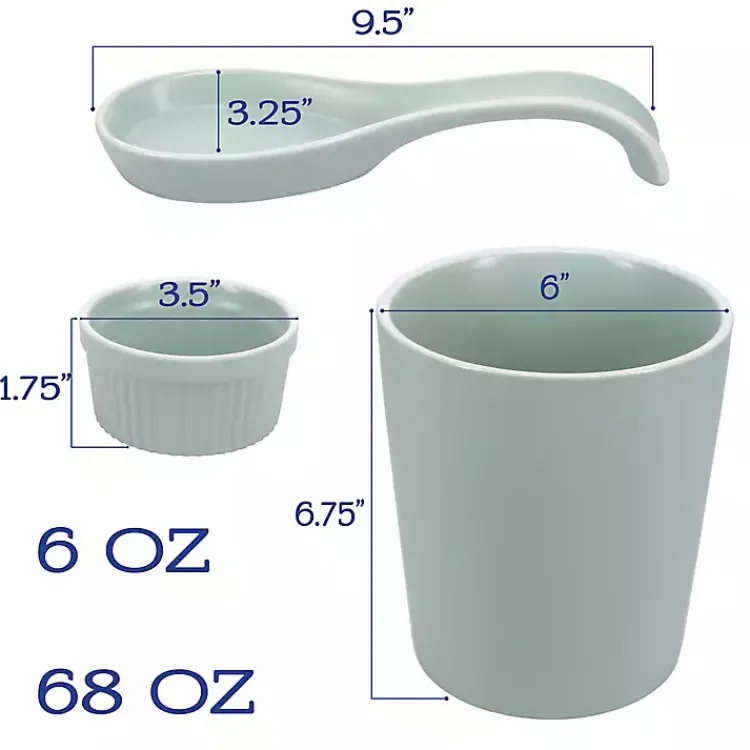 Kirklands Home Sage Katy 6-pc. Kitchen Accessories Set Green Hot