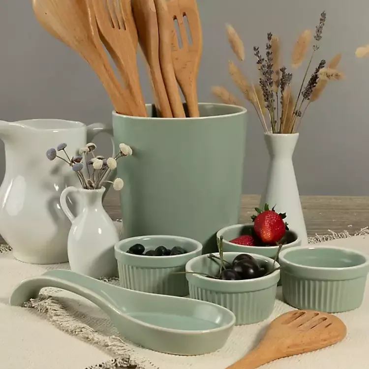 Kirklands Home Sage Katy 6-pc. Kitchen Accessories Set Green Hot