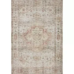 Kirklands Home Sage Medallion Area Rug, 7x9 New