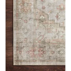 Kirklands Home Sage Medallion Area Rug, 7x9 New