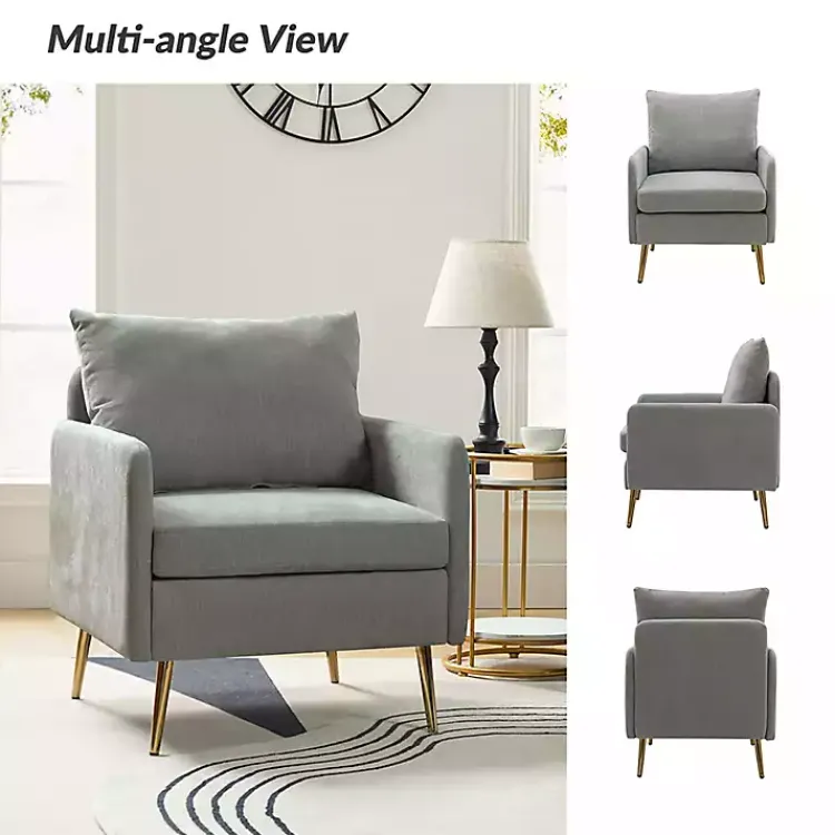 Kirklands Home Sage Penny Upholstered Accent Chair Green Hot