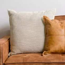 Pillows>Kirklands Home Sage Pinstripe Oversized Throw Pillow Green