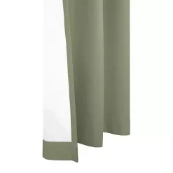 Kirklands Home Sage Room Darkening Curtain Panel Set, 63 in. Green