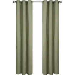 Kirklands Home Sage Room Darkening Curtain Panel Set, 95 in. Green Outlet