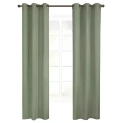 Kirklands Home Sage Room Darkening Curtain Panel Set, 95 in. Green Outlet