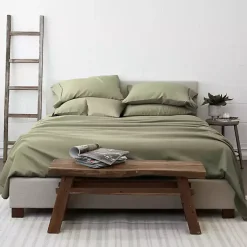 Kirklands Home Sage Ultra Soft 6-pc. King Sheet Set Green New
